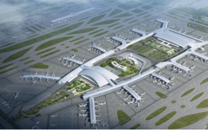 廣州白雲國際機場三期擴建工程首個項目封頂