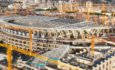 廣州白雲站施工建設中